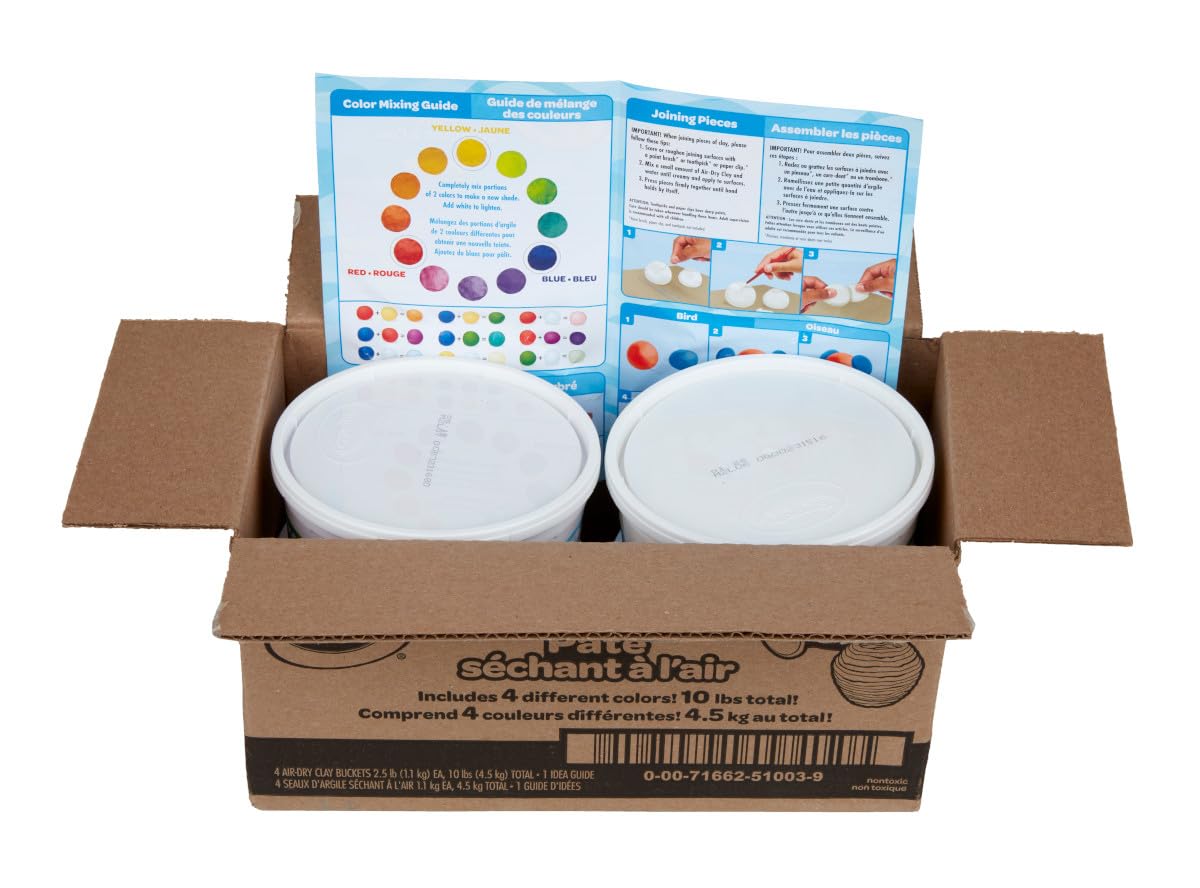 Crayola Air Dry Clay (5lbs), Teacher Supplies, Natural White Modeling Clay for Kids, Sculpting Material, Bulk Craft Supplies for Art Classrooms Jansha Store