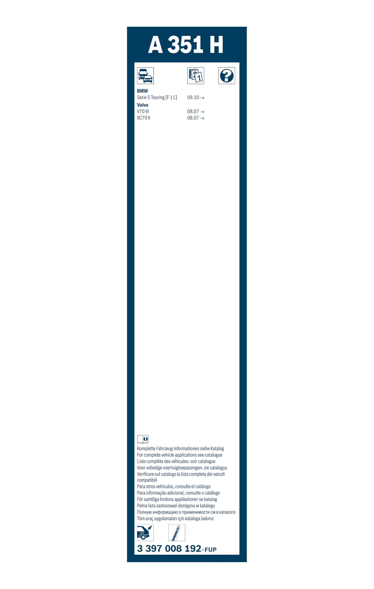 BOSCH H354 OE Specialty Rear Wiper Blade - 14" (Single) Jansha Store