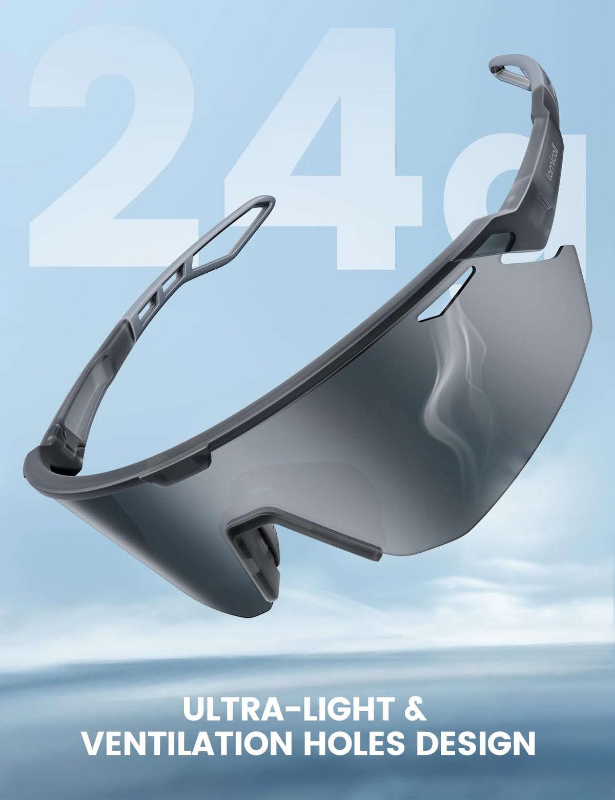 Lamicall 24g Polarized Sports Sunglasses for Men Women - UV400 Protection Sun Glasses for Baseball Running Cycling Fishing Jansha Store