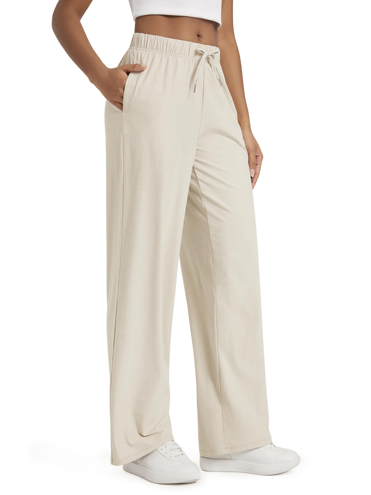 ODODOS Women's Straight Leg Pants Ultra Soft odSTRATUM Tech Relaxed Casual Pajama Lounge Pants with Pockets-27/29/31 Inseam Jansha Store