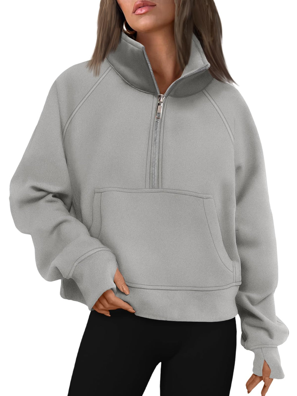 AUTOMET Womens Sweatshirts Half Zip Fleece Pullover Fall Outfits Jansha Store