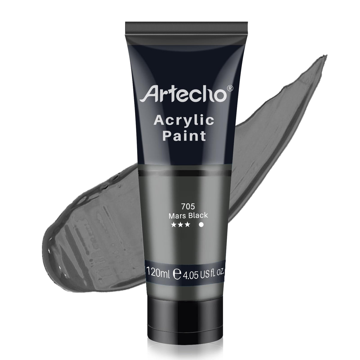 Artecho White Acrylic Paint, Titanium White Paint (120ml / 4.05oz) Tubes, Art Craft Paints for Canvas Painting, Rock, Stone, Wood, Fabric, Art Supplies Jansha Store