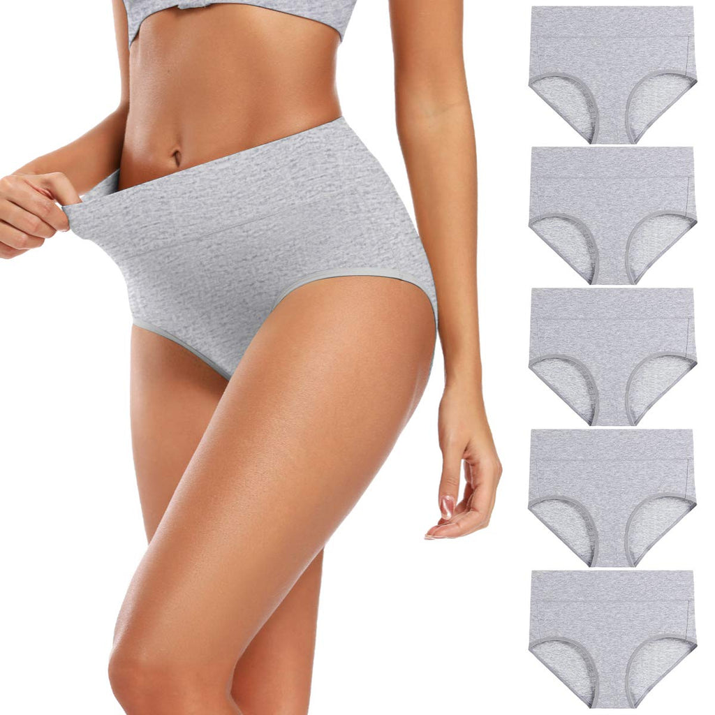 Molasus Women's Cotton Underwear High Waisted Full Coverage Ladies Panties (Regular & Plus Size) Jansha Store