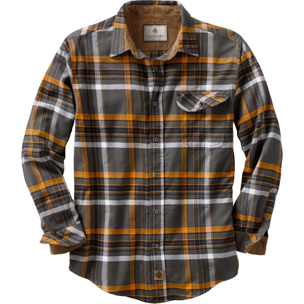 Legendary Whitetails Mens Flannel Long Sleeve Button Down 100% Cotton Shirt Jansha Store