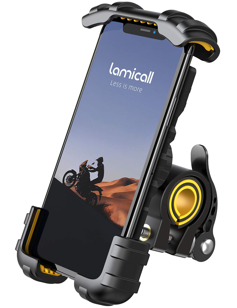 Lamicall Bike Phone Holder Motorcycle Mount - One-Hand Operation, Lockable Jansha Store