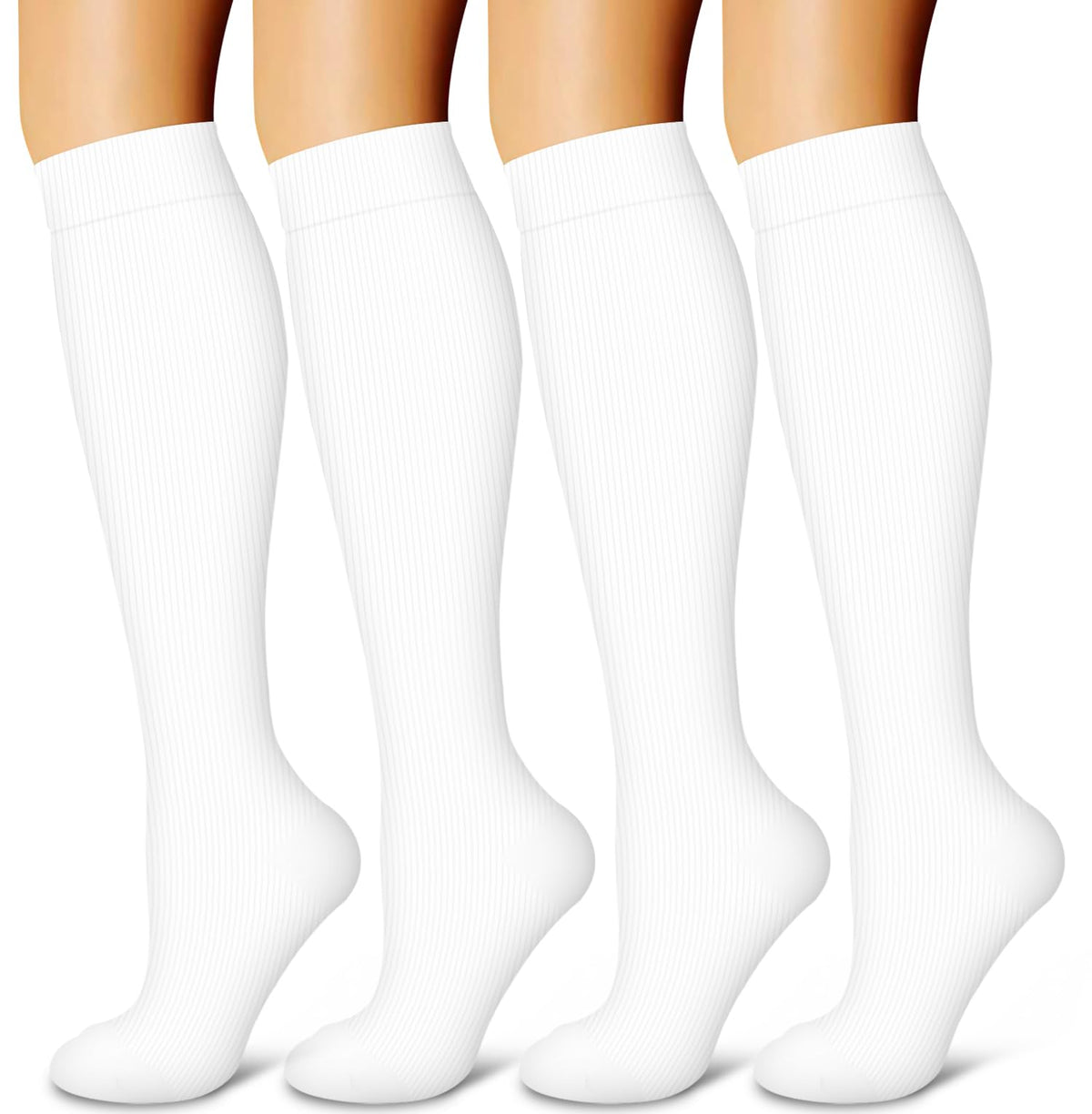 Laite Hebe 4 Pairs-Compression Socks for Women&Men Circulation-Best Support for Nurses,Running,Athletic Jansha Store