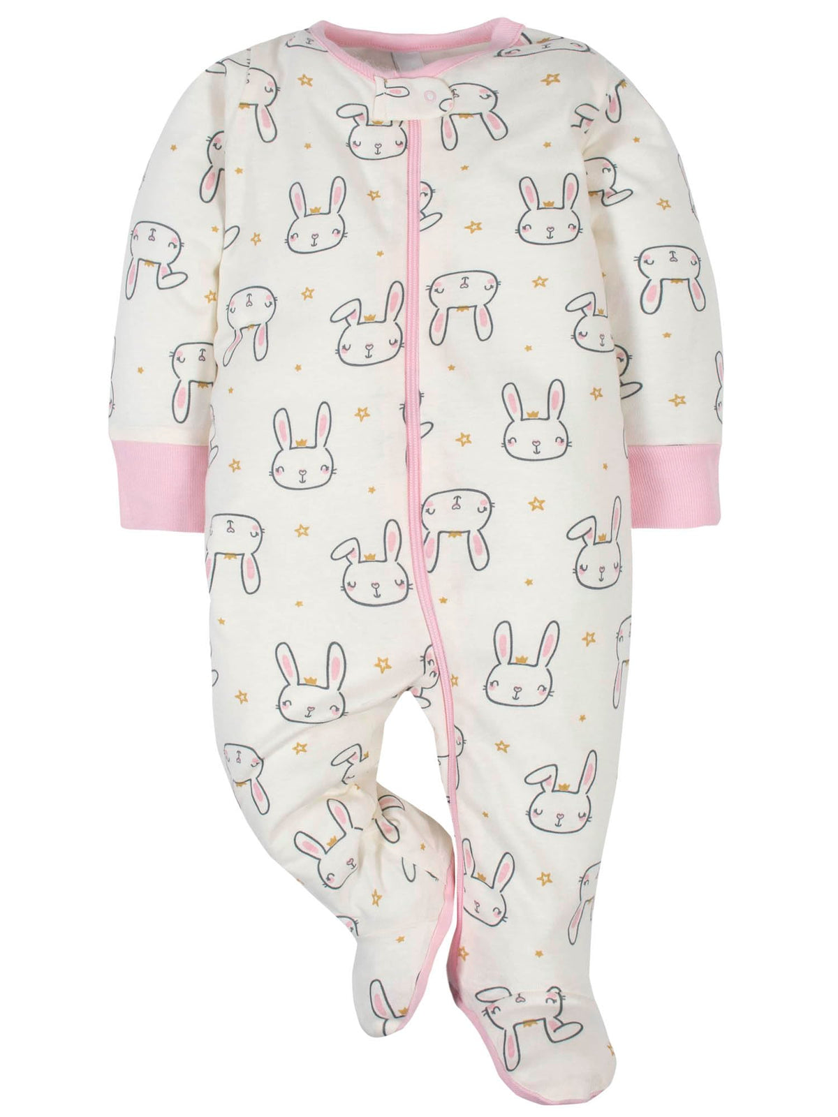 Gerber Baby Girls 4-Pack Sleep 'N Play Footie Jansha Store