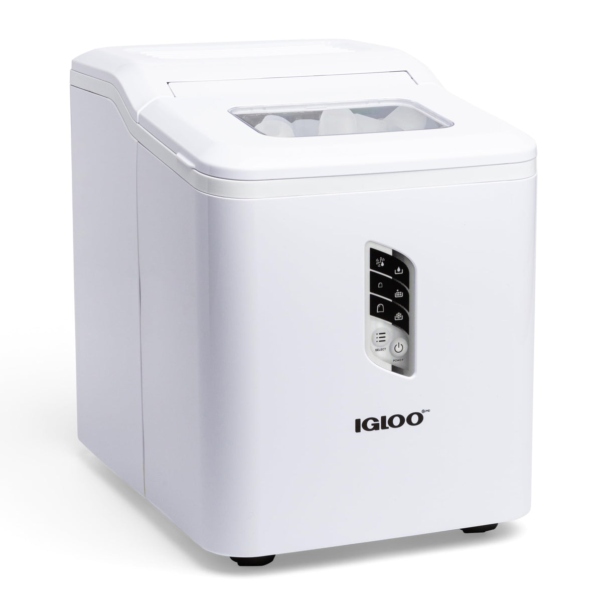 Igloo Portable Ice Maker with Scoop - Ice Maker with LED Control Panel & 1.5 Quart Water Tank - Stainless Ice Cube Maker Produces 26 Lbs. of Ice in 24 Hours with 9 Large or Small Cubes in 7 Minutes Jansha Store