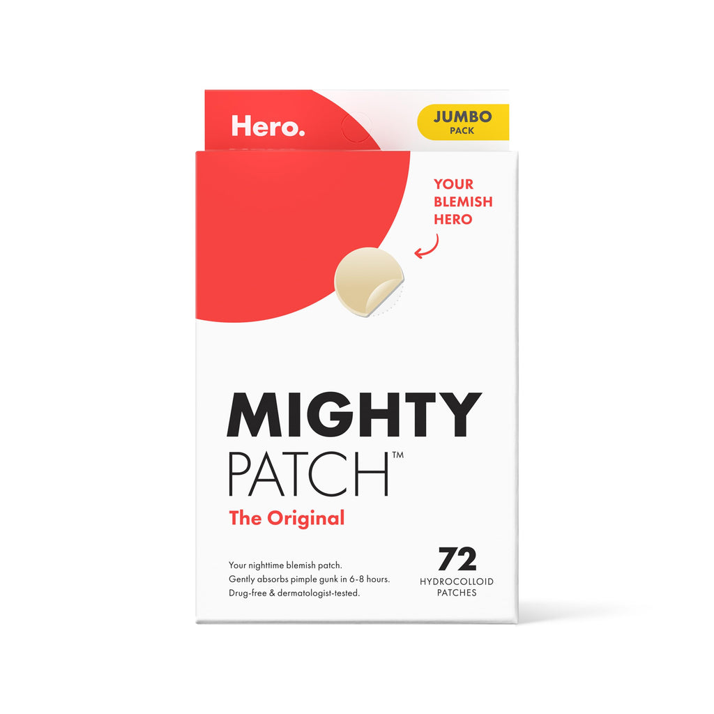 Mighty Patch Hero Cosmetics Original Nighttime Acne Pimple Patches, 36 Ct Jansha Store