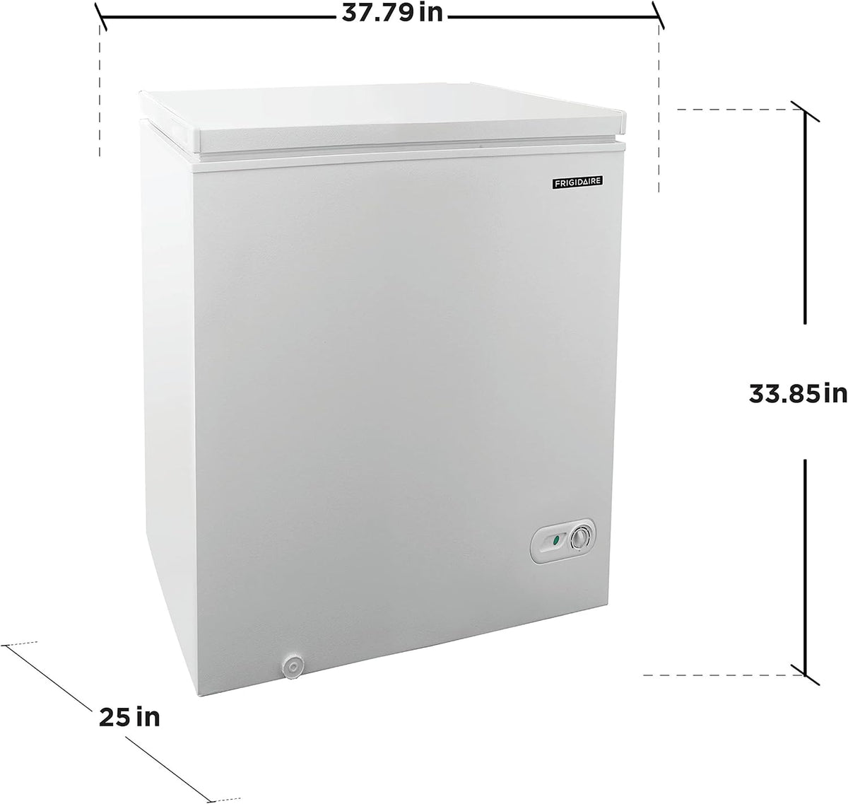 FRIGIDAIRE EFRF9003 Chest Deep Freezer, 9 Cu. Ft. Class, WhiteAdjustable Thermostat-Removable Vinyl Coated Wire Basket-Easy Defrost Drain, 9-10CF, White Jansha Store