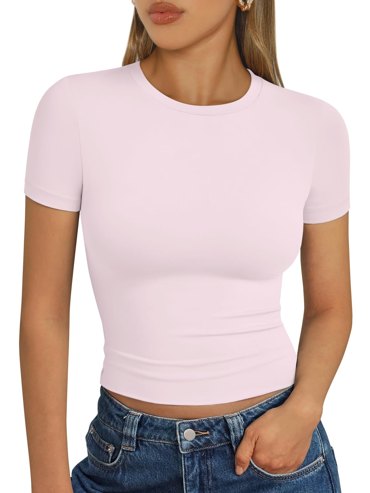 Trendy Queen Womens Short Sleeve T Shirt Basic Summer Top Jansha Store