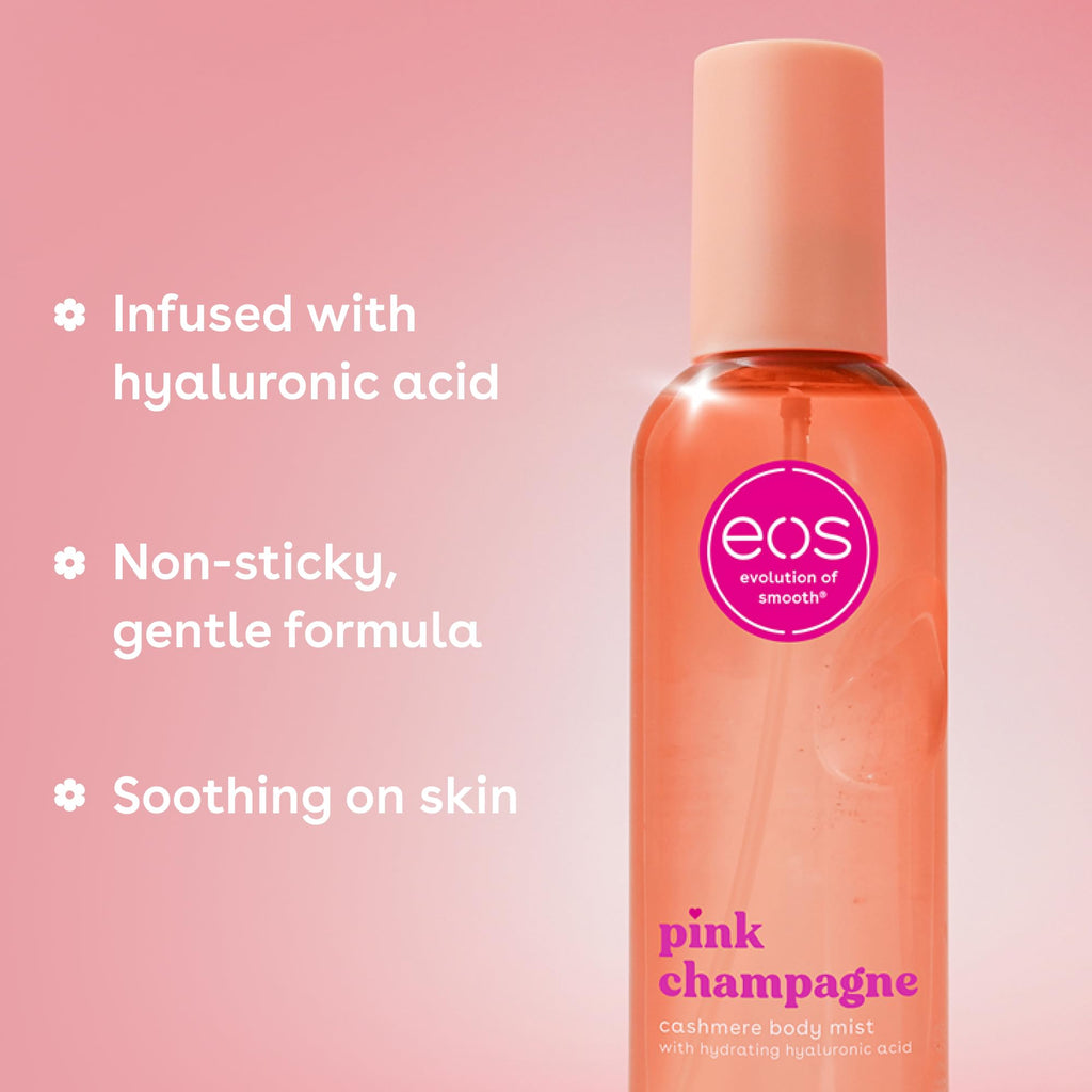 eos Cashmere Body Mist, Toasted Marshmallow, Toasted Vanilla, Sweet Marshmallow, Hair Mist, Body Spray for Women Moisturizing, Hyaluronic Acid, Vanilla Body Spray, Vegan, Cruelty-free, 6 fl oz Jansha Store