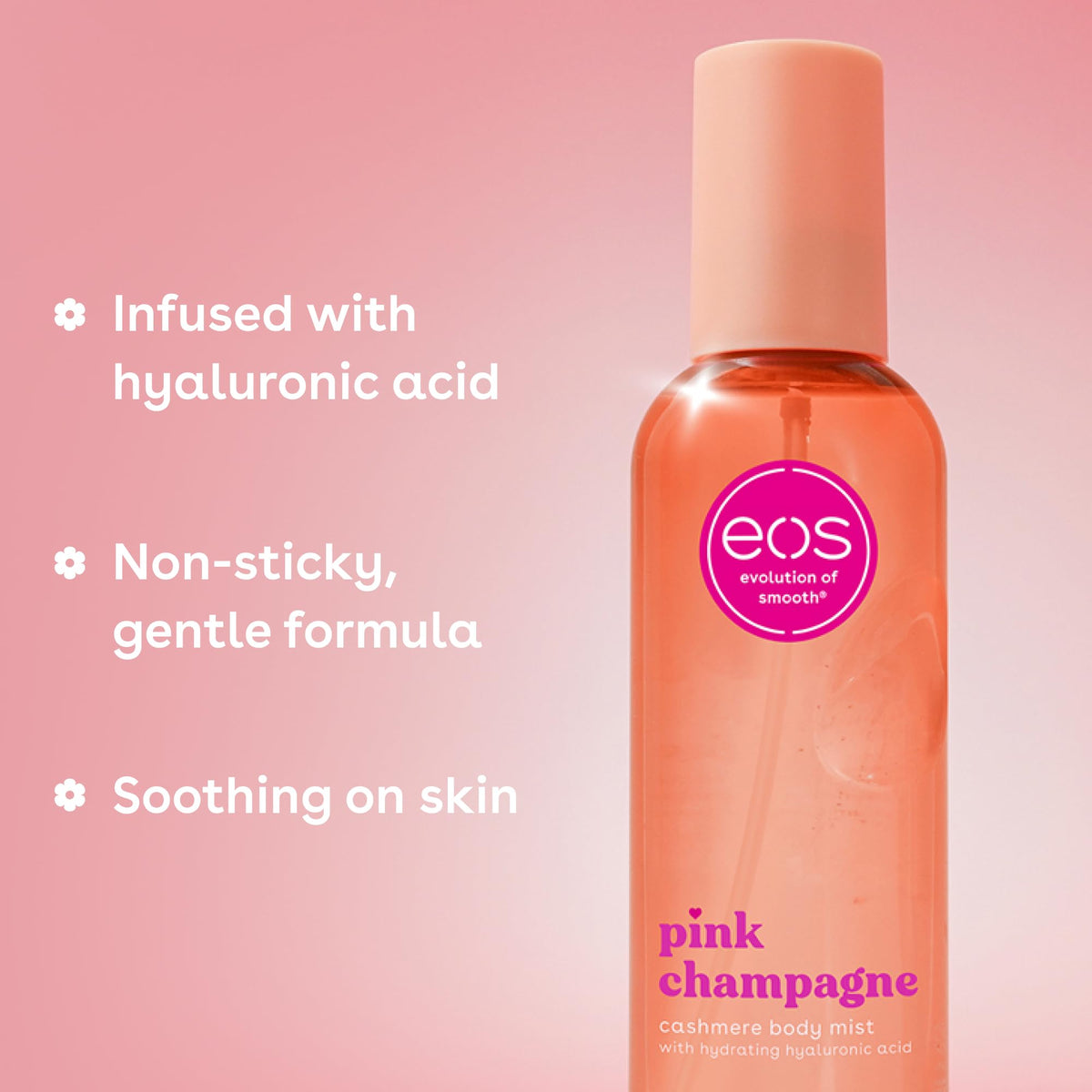 eos Cashmere Body Mist, Toasted Marshmallow, Toasted Vanilla, Sweet Marshmallow, Hair Mist, Body Spray for Women Moisturizing, Hyaluronic Acid, Vanilla Body Spray, Vegan, Cruelty-free, 6 fl oz Jansha Store