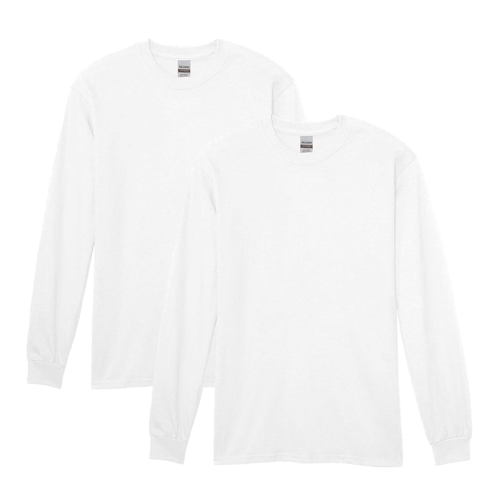 Gildan Adult Heavy Cotton Long Sleeve T-Shirt, Style G5400, 2-Pack Jansha Store