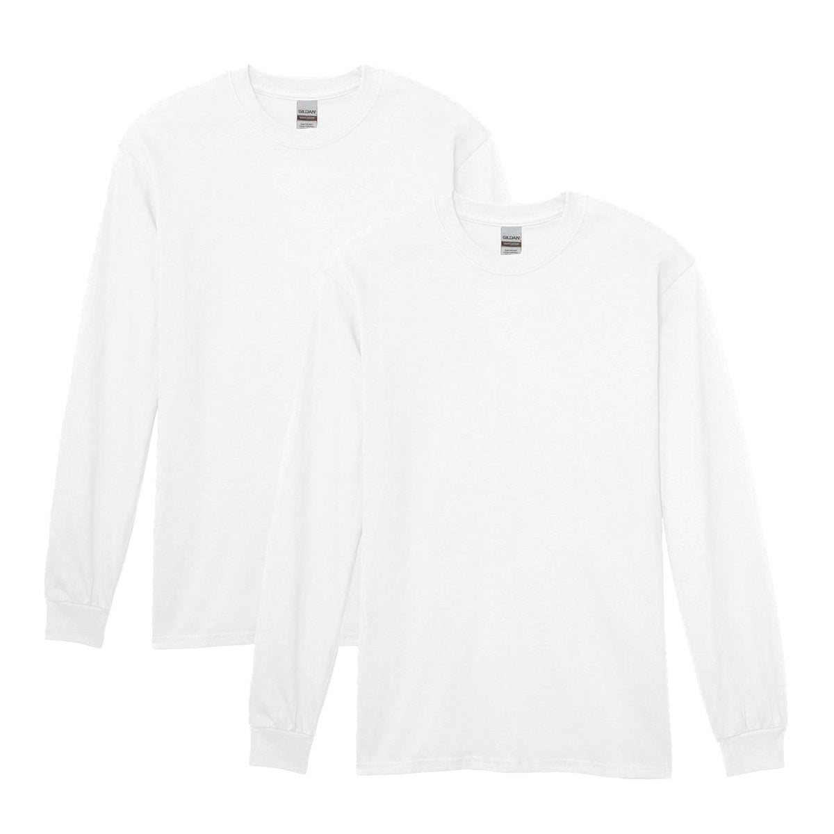 Gildan Adult Heavy Cotton Long Sleeve T-Shirt, Style G5400, 2-Pack Jansha Store