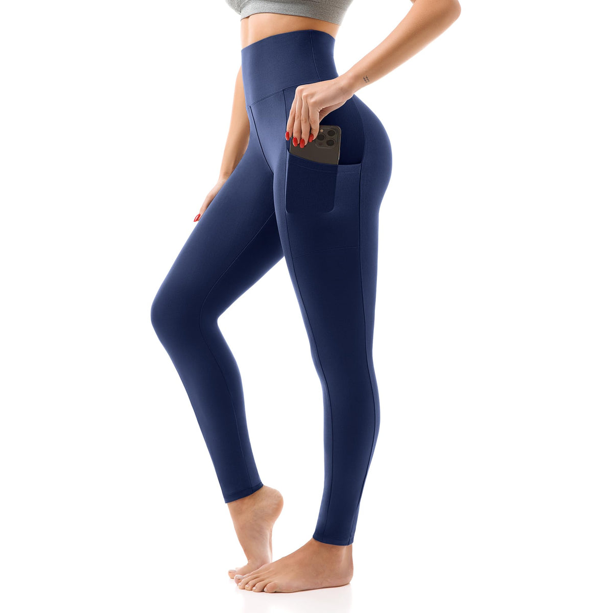 SINOPHANT High Waisted Leggings Women with Pockets Jansha Store