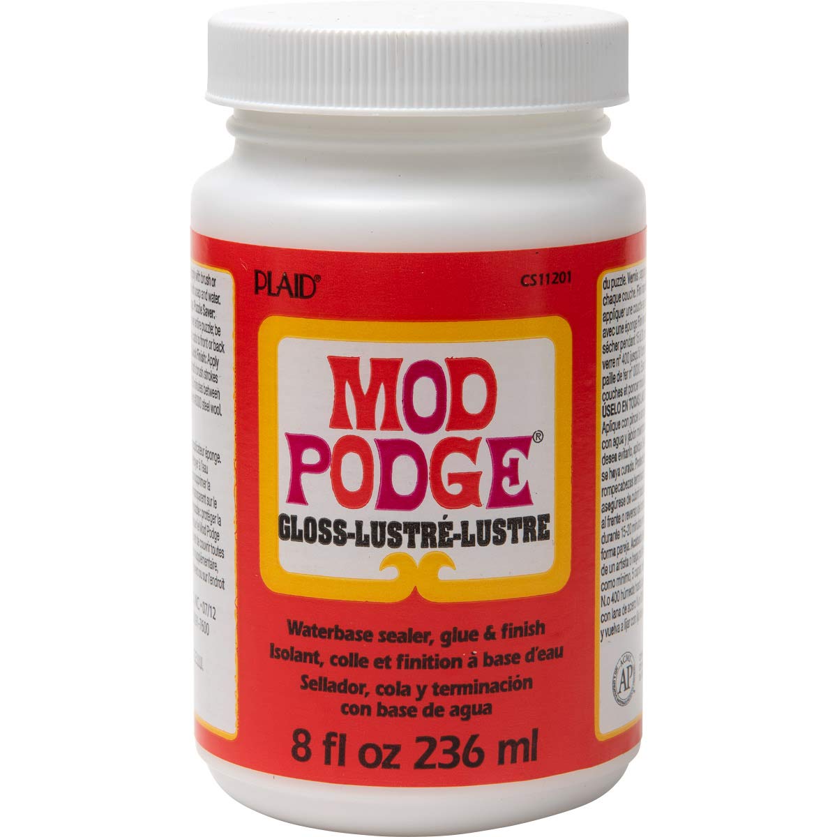 Mod Podge Gloss Sealer, Glue & Finish: All-in-One Craft Solution- Quick Dry, Easy Clean, for Wood, Paper, Fabric & More. Non-Toxic - Craft with Confidence, Made in USA, 16 oz., Pack of 1 Jansha Store