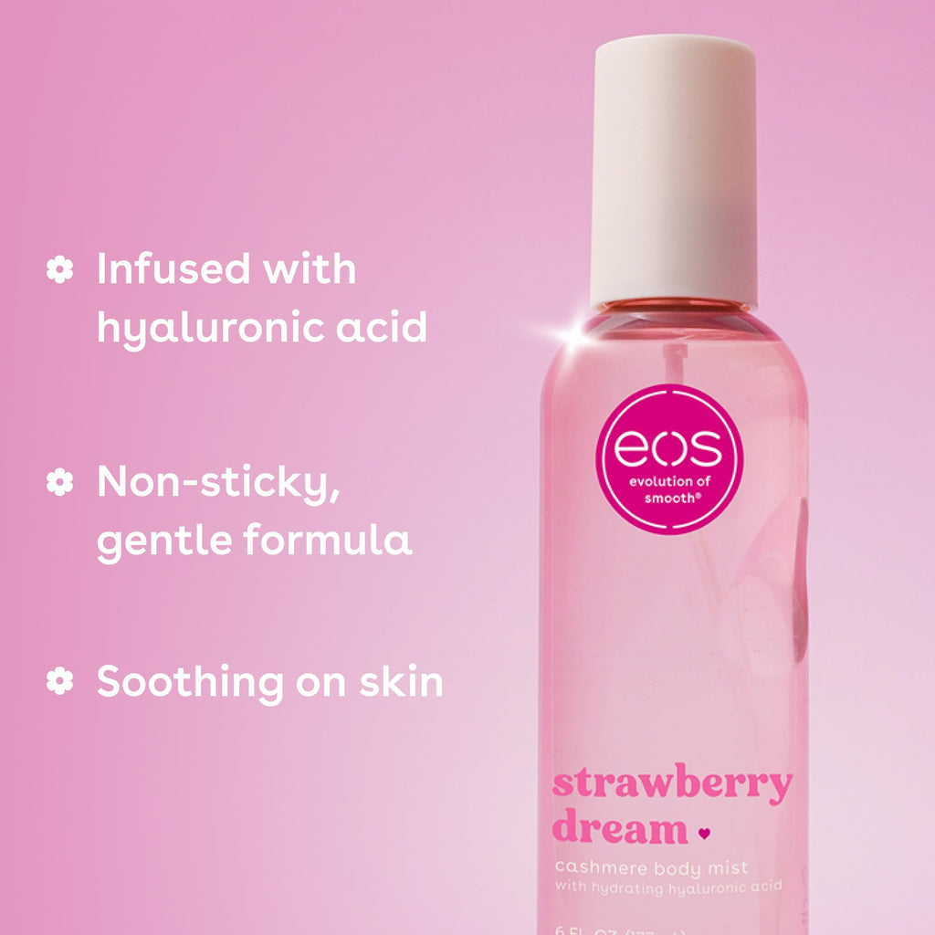 eos Cashmere Body Mist, Toasted Marshmallow, Toasted Vanilla, Sweet Marshmallow, Hair Mist, Body Spray for Women Moisturizing, Hyaluronic Acid, Vanilla Body Spray, Vegan, Cruelty-free, 6 fl oz Jansha Store