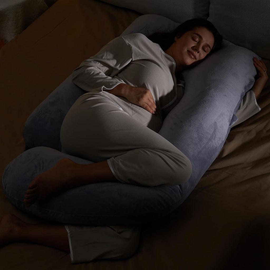 Momcozy Pregnancy Pillow for Sleeping - U Shaped Full Body Maternity Pillow Jansha Store