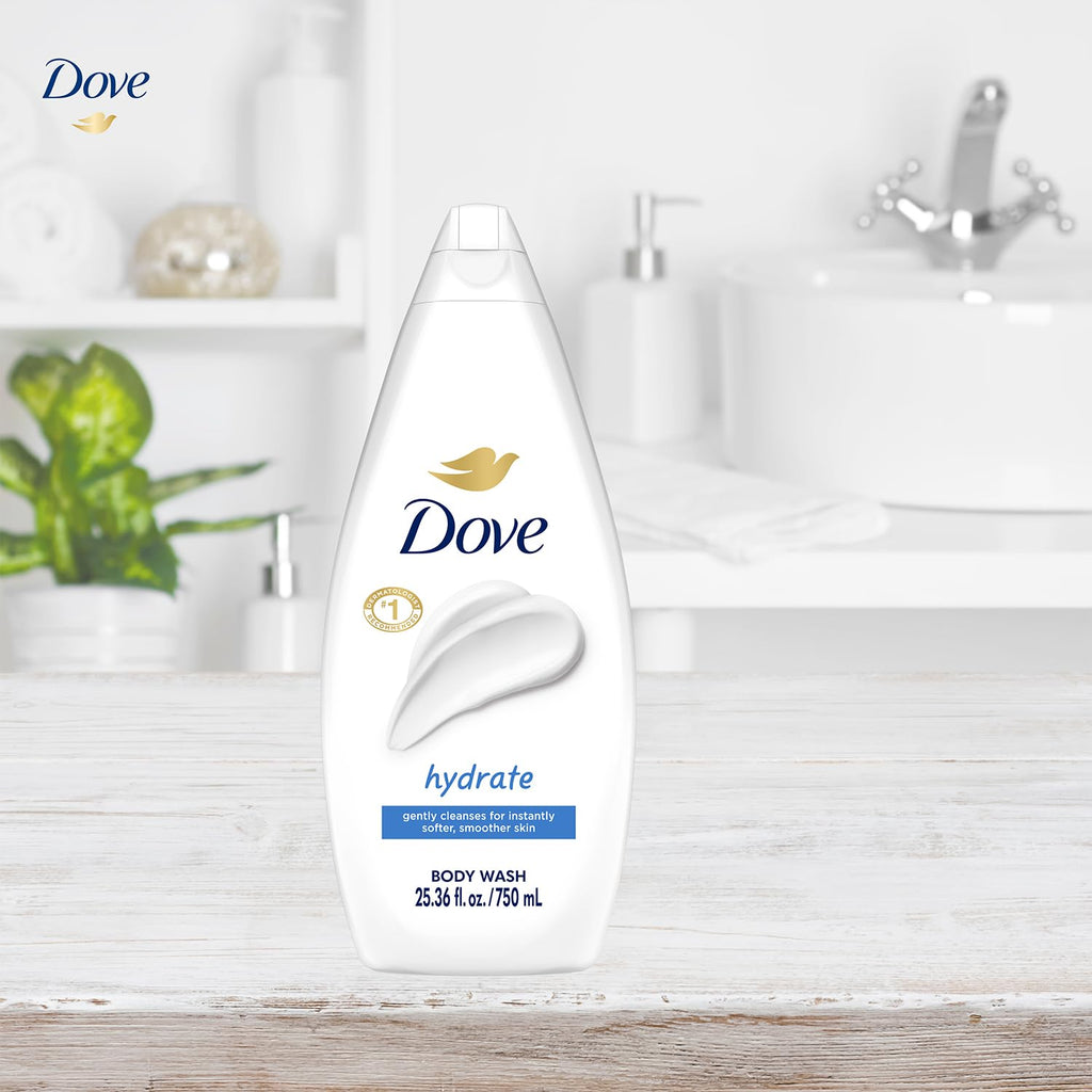 Dove Sensitive Skin Body Wash, 24hr Lotion-Soft Skin, 30.6 oz Jansha Store