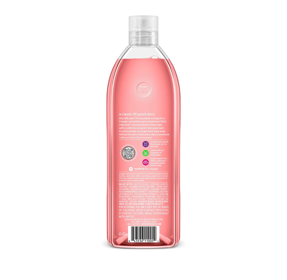 method Foaming Hand Wash, Waterfall, 10 fl oz, 3 pack Jansha Store
