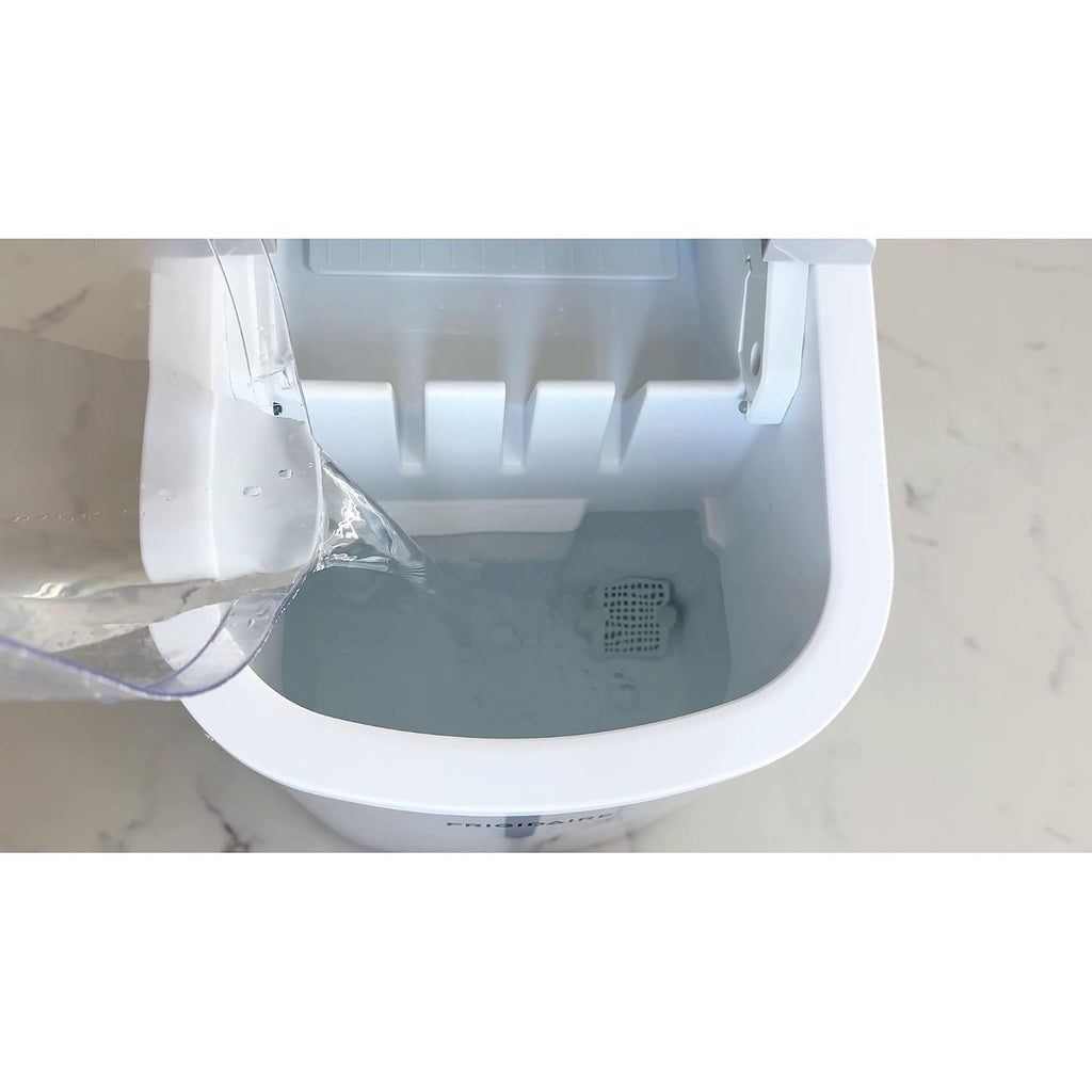 FRIGIDAIRE EFIC189-Silver Compact Ice Maker, 26 lb per Day, Silver Jansha Store