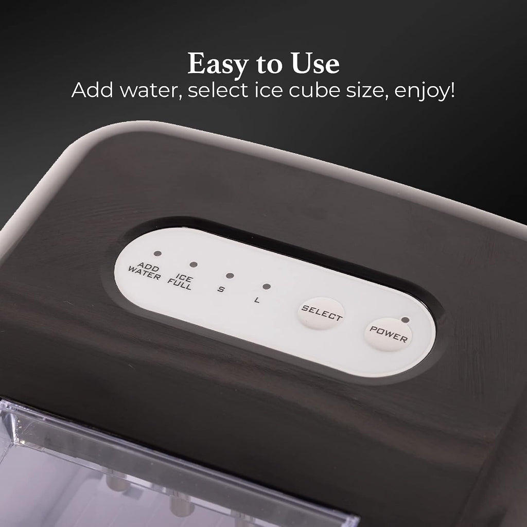 Igloo Electric Countertop Ice Maker Machine - Automatic and Portable - 26 Pounds in 24 Hours - Ice Cube Maker - Ice Scoop and Basket - Ideal for Iced Coffee and Cocktails - Stainless Steel Jansha Store
