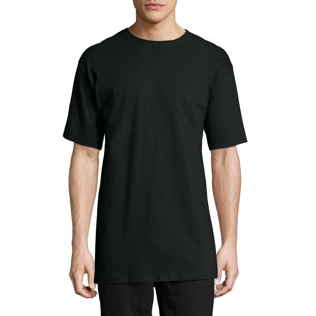 Hanes Men's Beefy-T T-Shirt, Heavyweight Cotton T-Shirts for Men, 1 or 2 Pack, Men's Tees (Tall Jansha Store