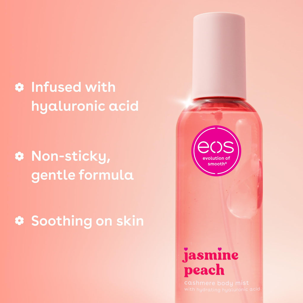 eos Cashmere Body Mist, Toasted Marshmallow, Toasted Vanilla, Sweet Marshmallow, Hair Mist, Body Spray for Women Moisturizing, Hyaluronic Acid, Vanilla Body Spray, Vegan, Cruelty-free, 6 fl oz Jansha Store