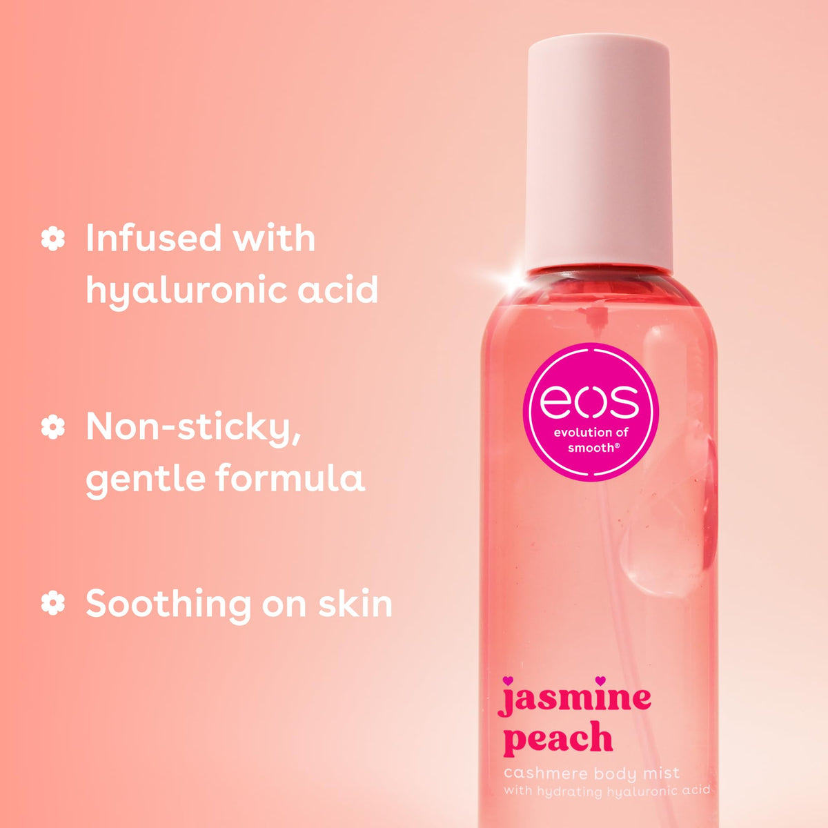 eos Cashmere Body Mist, Toasted Marshmallow, Toasted Vanilla, Sweet Marshmallow, Hair Mist, Body Spray for Women Moisturizing, Hyaluronic Acid, Vanilla Body Spray, Vegan, Cruelty-free, 6 fl oz Jansha Store