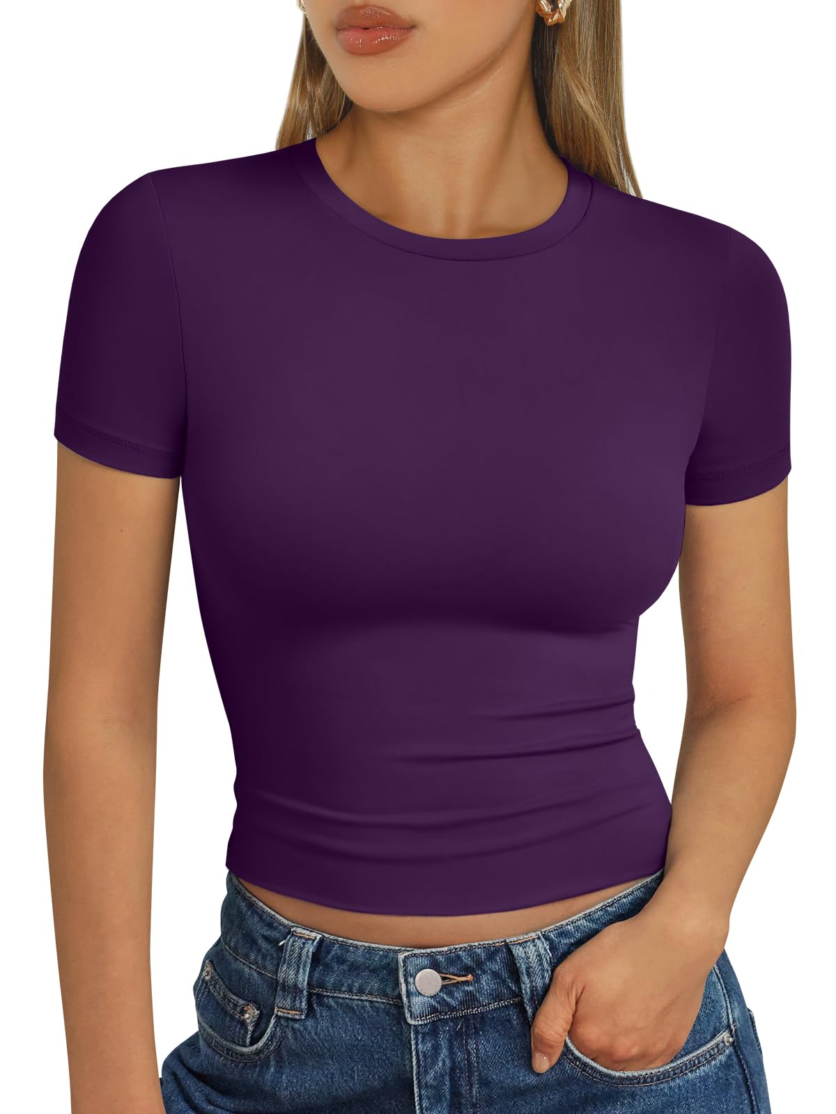Trendy Queen Womens Short Sleeve T Shirt Basic Summer Top Jansha Store