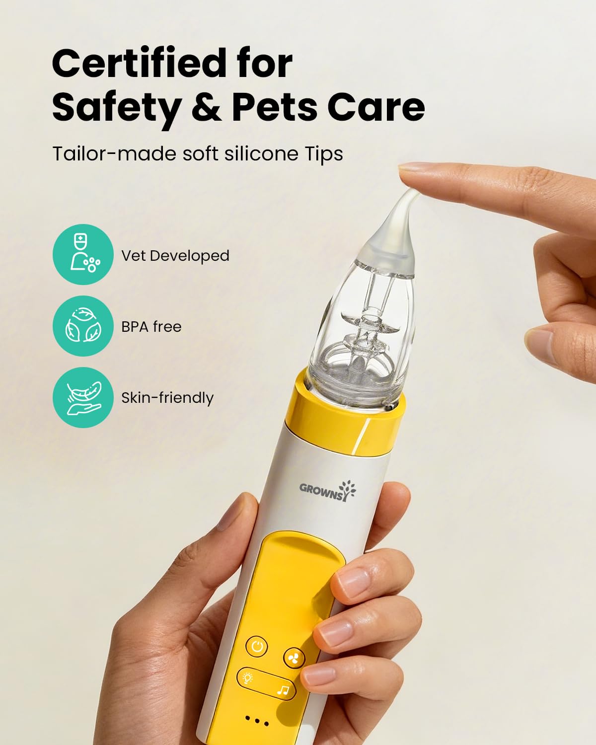 GROWNSY Baby Nasal Aspirator, Electric Nose Sucker, Powerful Suction,Grey Jansha Store