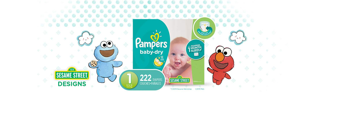 Pampers Baby Dry Ultra Cushiony Diapers, Size 3 (13-26 lbs), 104 Count, Up to 100% Leakproof (Packaging May Vary) Jansha Store