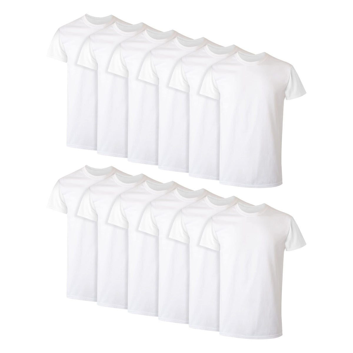Hanes Men's Undershirt Packs, Stay-Tucked Soft Cotton Undershirts, Best Undershirts for Men, White/Black/Asstd Multipacks Jansha Store
