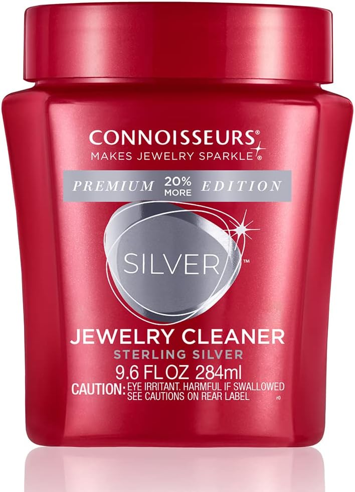 CONNOISSEURS Premium Edition Jewelry Cleaner, Value Size 9.6oz - Pick from Fine, Silver or Delicate Jewelry Cleaner Jansha Store