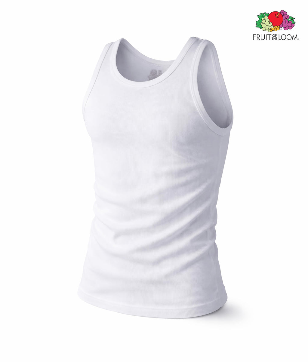 Fruit of the Loom Men's Sleeveless Tag Free Moisture Wicking Tank A-Shirt Jansha Store