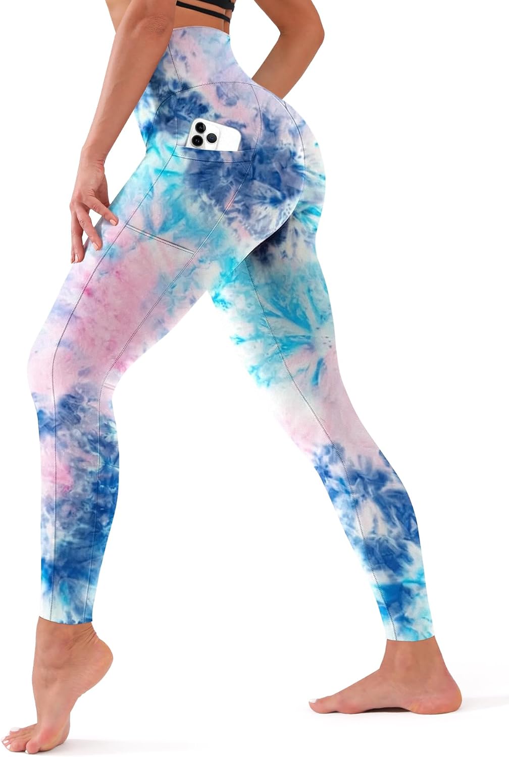 Bluemaple High Waisted Leggings for Women - Tummy Control Pants Non See Through Workout Soft Yoga Pants for Running Plus Size Jansha Store