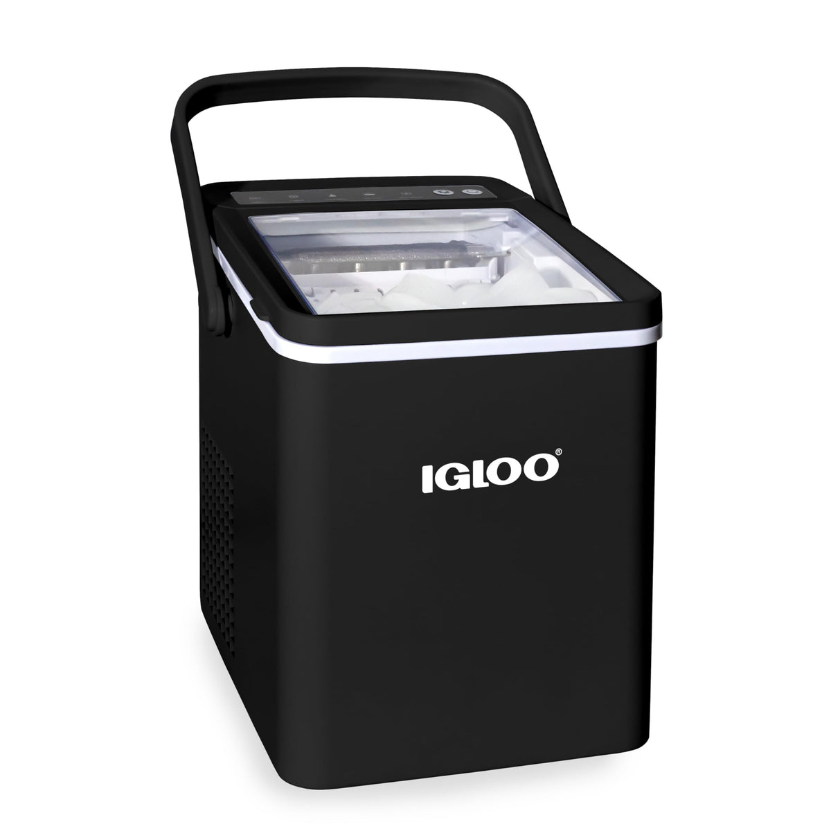 Igloo Portable Ice Maker with Scoop - Ice Maker with LED Control Panel & 1.5 Quart Water Tank - Stainless Ice Cube Maker Produces 26 Lbs. of Ice in 24 Hours with 9 Large or Small Cubes in 7 Minutes Jansha Store