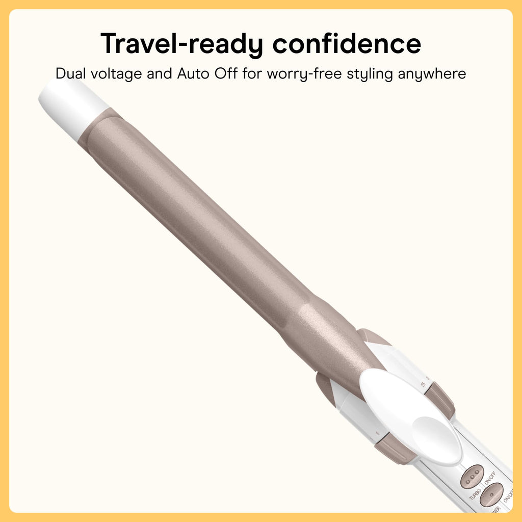 Conair Curling Iron, Double Ceramic, 1/2-in. Barrel, White/Rose Gold Jansha Store