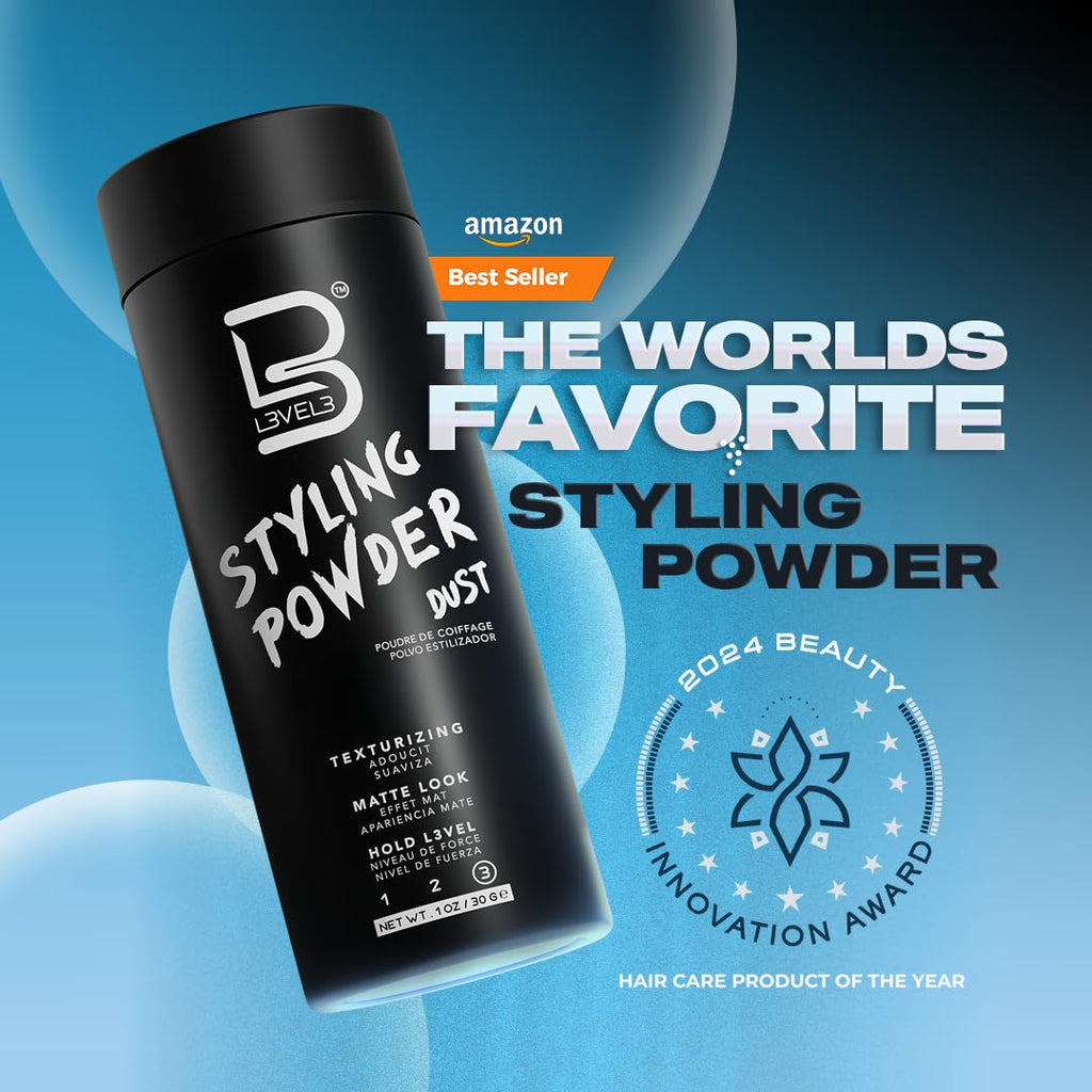 L3 Level 3 Hair Texture Powder for Men, Volume, Natural Look, 30 g Jansha Store