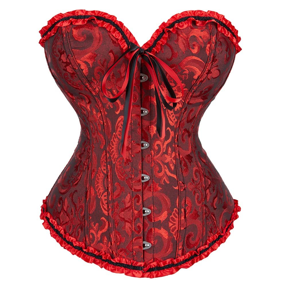 SZIVYSHI 14-Bone Overbust Corset Top Jansha Store