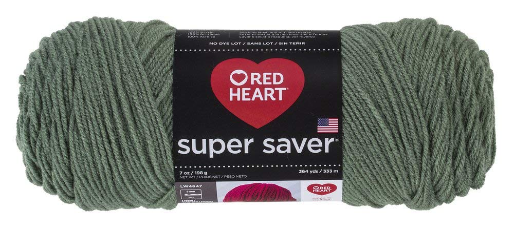 Red Heart E300 Super Saver Economy Yarn, Paddy Green Jansha Store