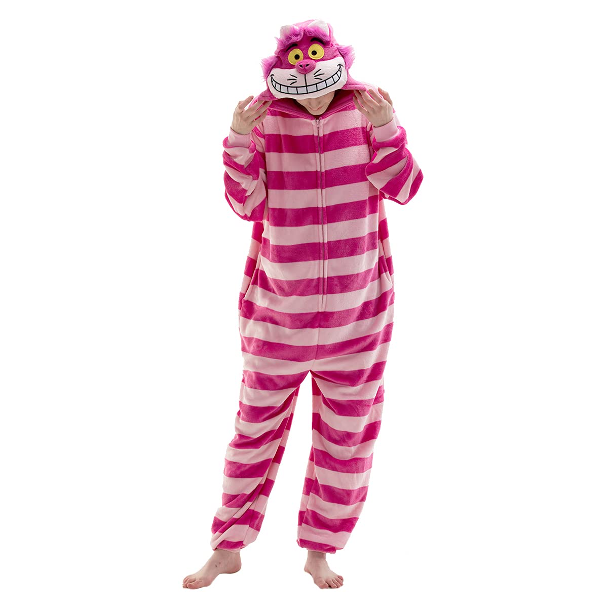 COSUSKET Snug Fit Unisex Adult Onesie Pajamas, Flannel Cosplay Animal One Piece Halloween Costume Sleepwear Homewear Jansha Store