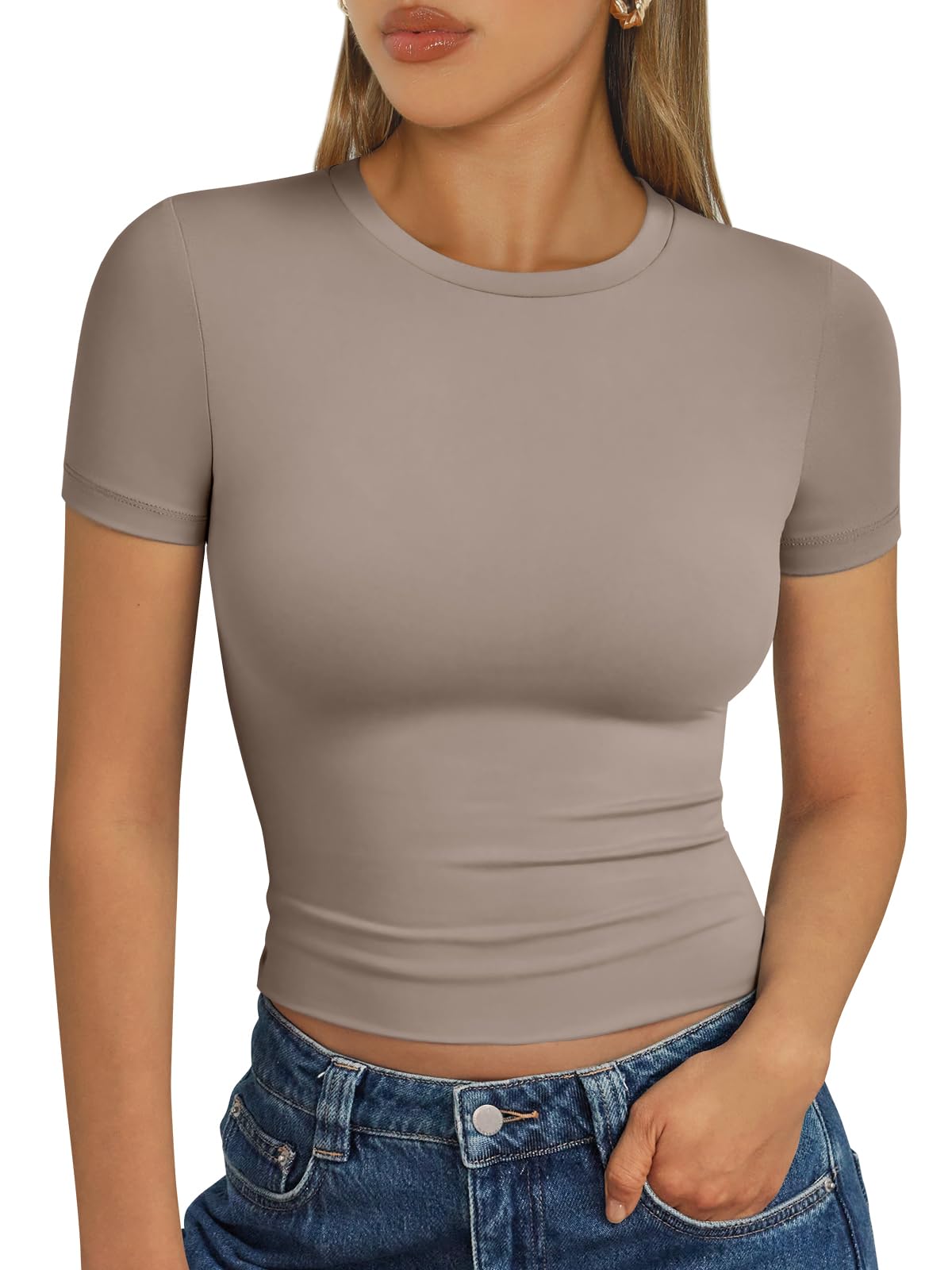 Trendy Queen Womens Short Sleeve T Shirt Basic Summer Top Jansha Store