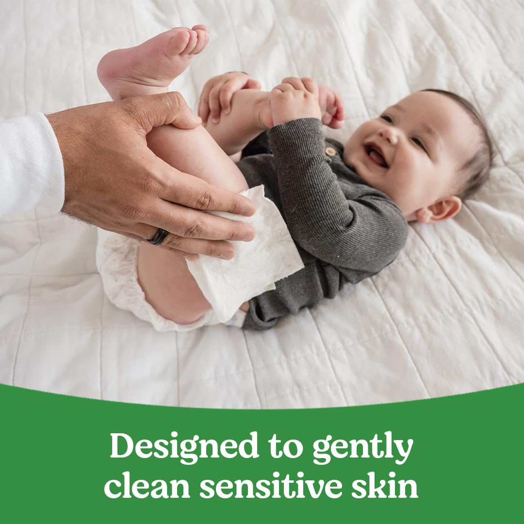 Huggies Natural Care Sensitive Baby Wipes, Unscented, Hypoallergenic, 99% Purified Water, 12 Flip-Top Packs (768 Wipes Total), Packaging May Vary Jansha Store
