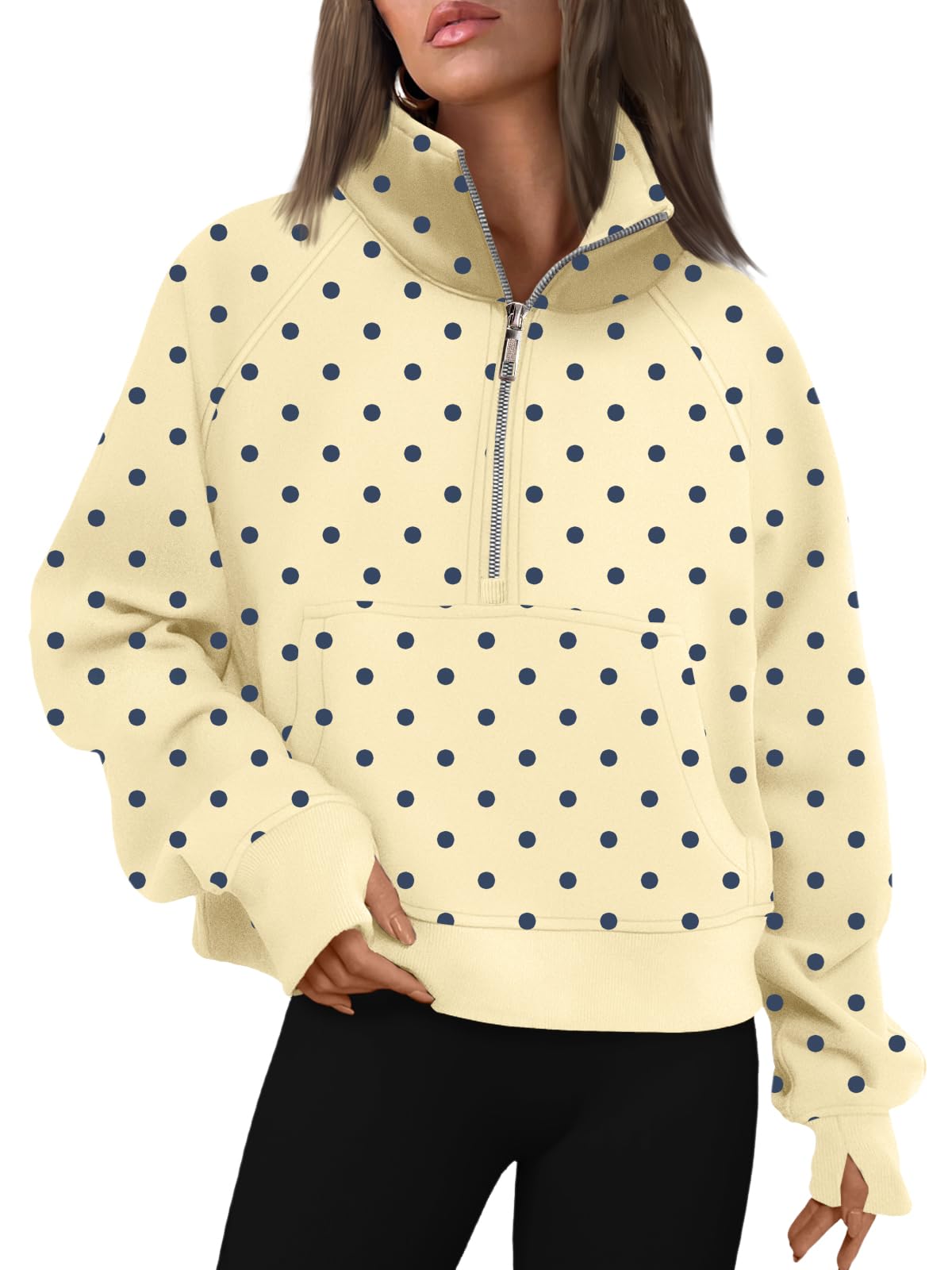 AUTOMET Womens Sweatshirts Half Zip Fleece Pullover Fall Outfits Jansha Store