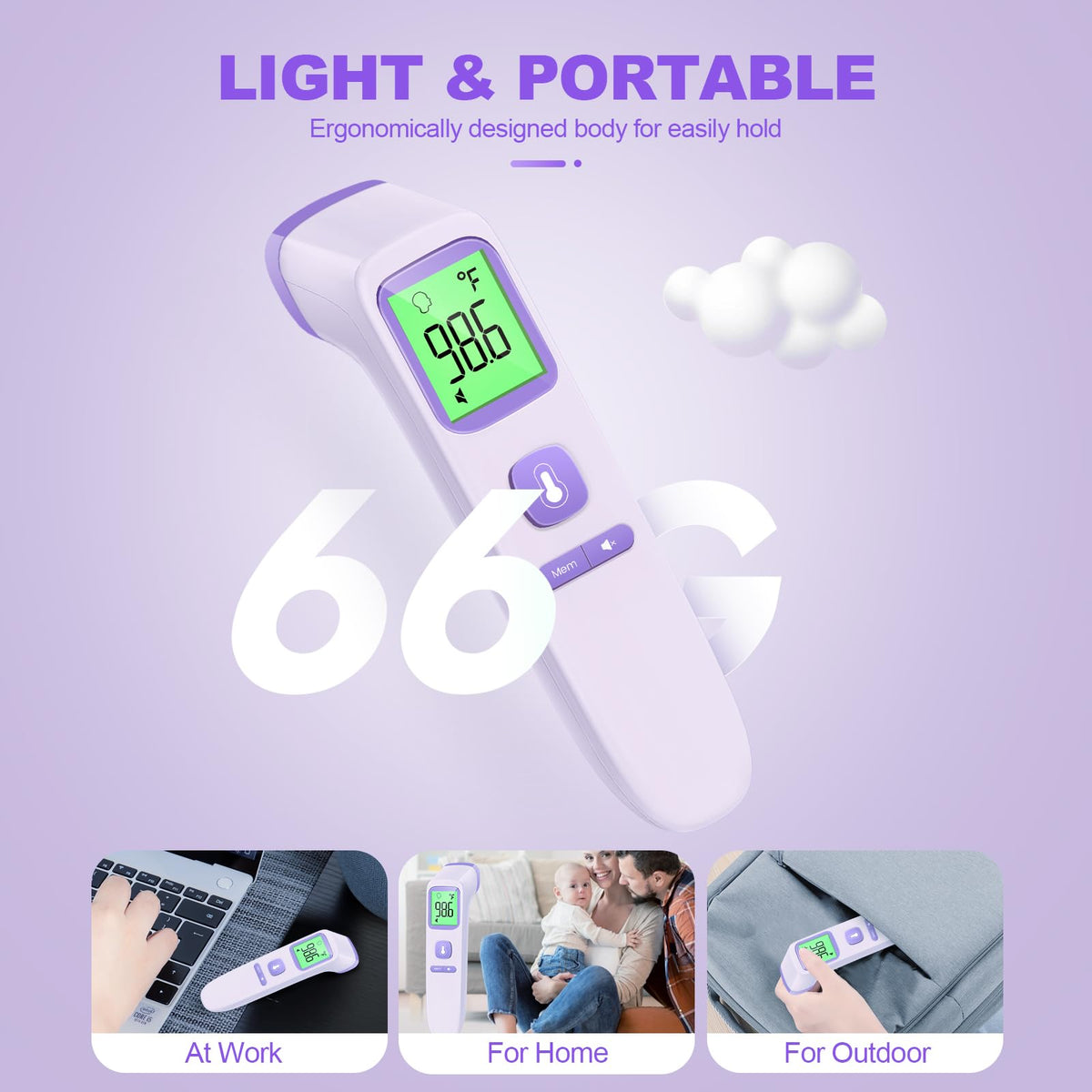 Goodbaby No-Touch Thermometer for Adults and Kid, Accurate Baby Thermometer Jansha Store