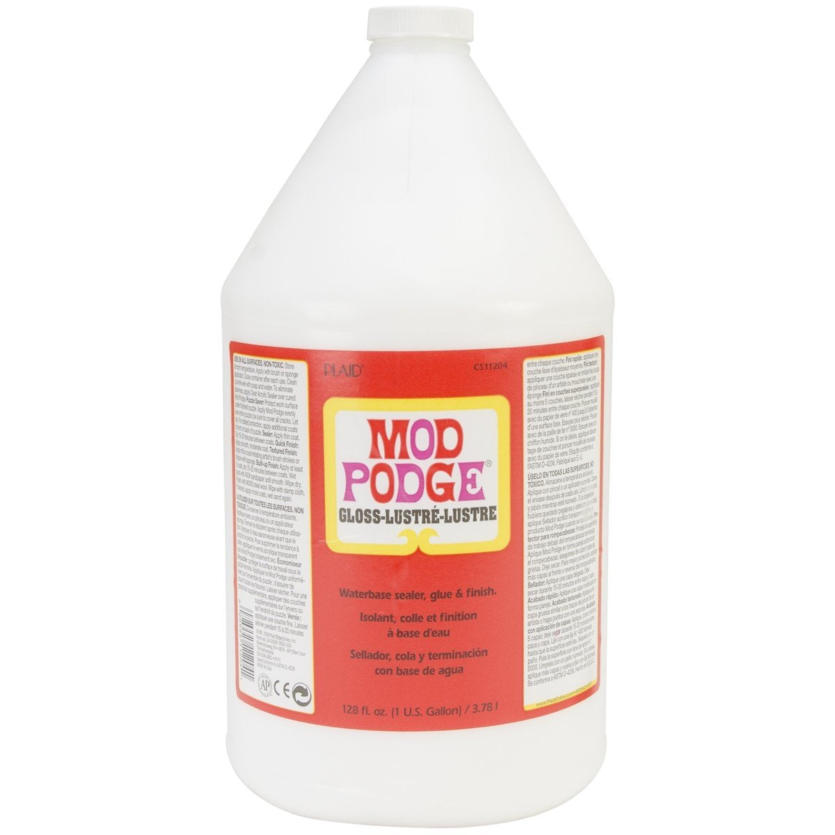 Mod Podge Gloss Sealer, Glue & Finish: All-in-One Craft Solution- Quick Dry, Easy Clean, for Wood, Paper, Fabric & More. Non-Toxic - Craft with Confidence, Made in USA, 16 oz., Pack of 1 Jansha Store