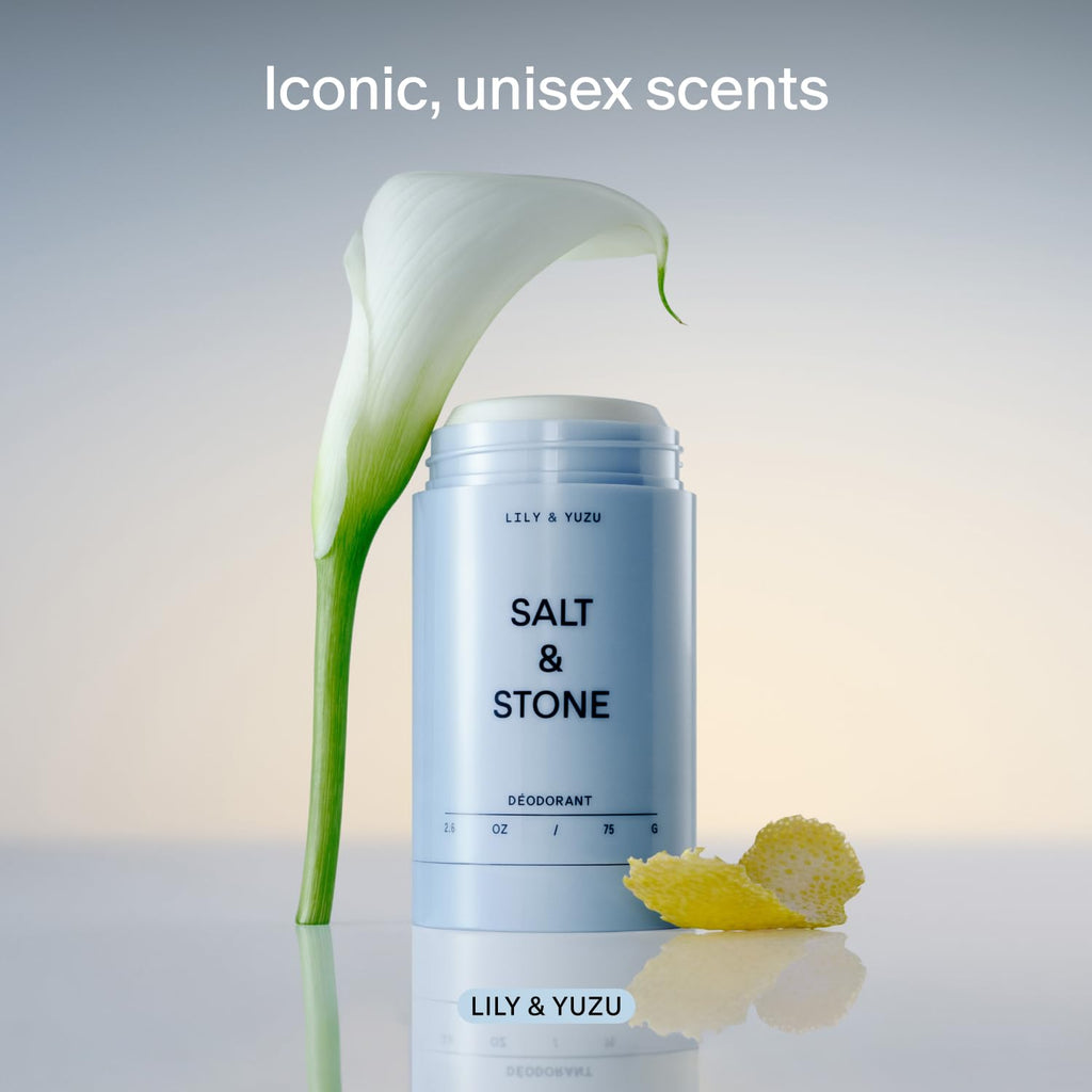 Salt & Stone Aluminum-Free Deodorant for Women & Men Saffron & Cedar 2.6 oz Jansha Store