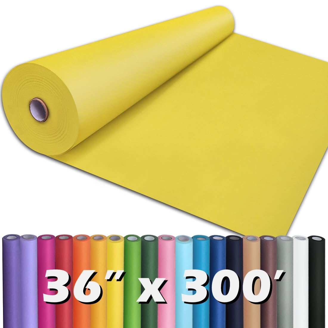 PerkHomy Brown Kraft Paper Roll 17.5" x 1,200" (100') for Gift Wrapping Bulletin Board Craft Art Bouquet Flower Packing Valentines Easel Moving Shipping Floor Poster Covering Table 70GSM 50LB Jansha Store
